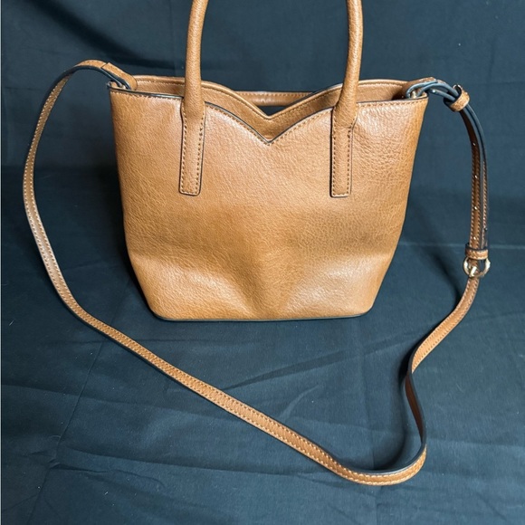 Elegant Lauren Conrad tan Leather Handbag - Picture 4 of 10
